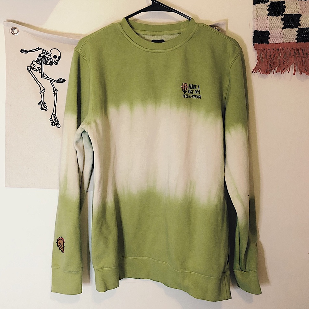 Vans Mens Tie Dye Crewneck Sweatshirt